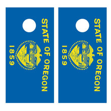 Flag of Oregon Cornhole Board Decal Wraps