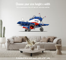 P51 Mustang Miss America Cartoon Airplane Art Wall Decal