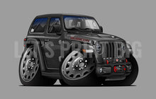 2019 Two Door Jeep Wrangler Rubicon Car Art Wall Decal