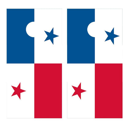 Flag of Panama Cornhole Board Decal Wraps