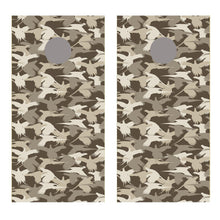 Pheasant Silhouette Desert Camo Cornhole Board Decal Wraps