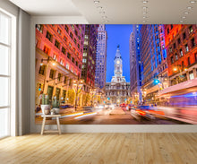 Philadelphia Pennsylvania on Broad Street Wall Mural