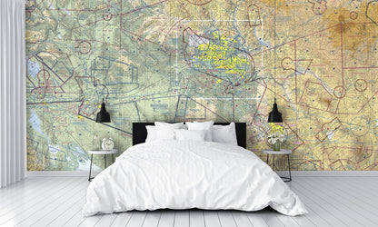 Aeronautical Chart Phoenix Wall Mural
