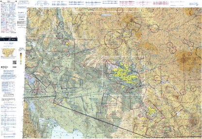 Aeronautical Chart Phoenix With Complete Legend Wall Mural