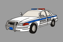 Car Art Police Car Wall Art Decal Sticker