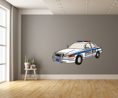 Car Art Police Car Wall Art Decal Sticker