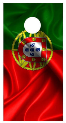 Flag of Portugal Cornhole Board Decal Wraps