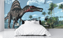 Prehistoric Scene with Dinosaurs Wall Mural