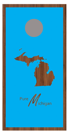 Pure Michigan Corn Hole Board Decal Wrap