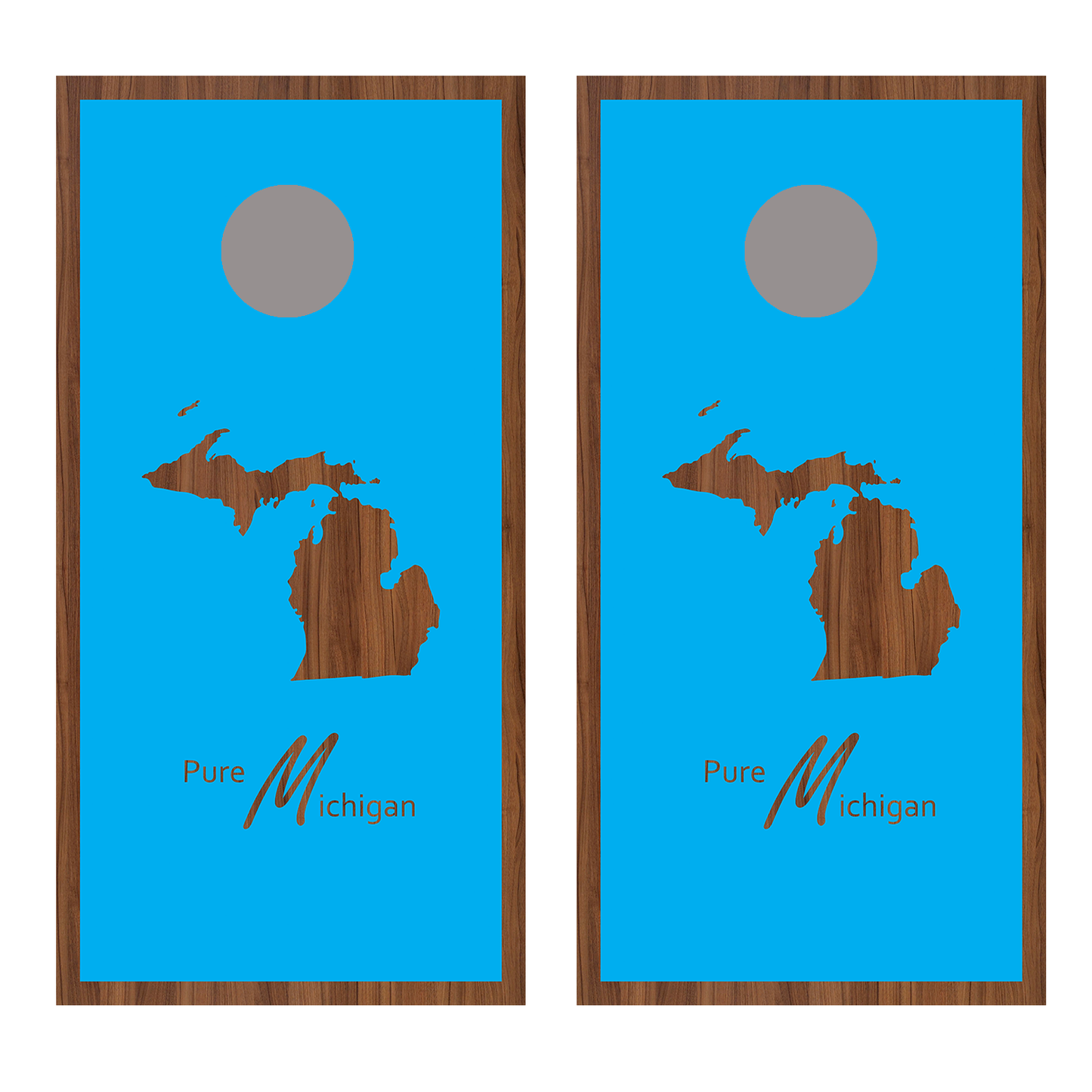 Pure Michigan Corn Hole Board Decal Wrap