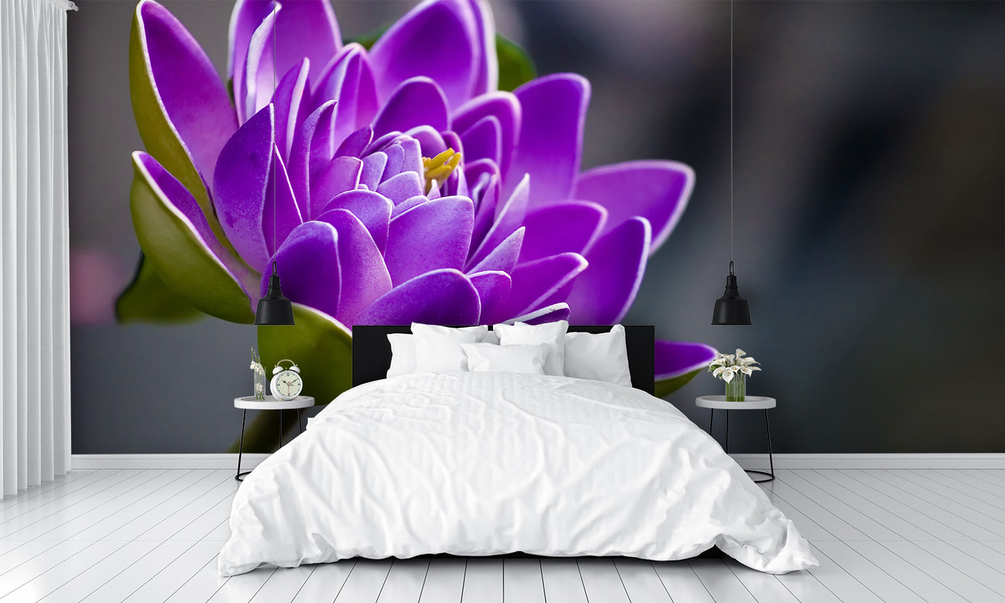 Purple Flower Wall Mural