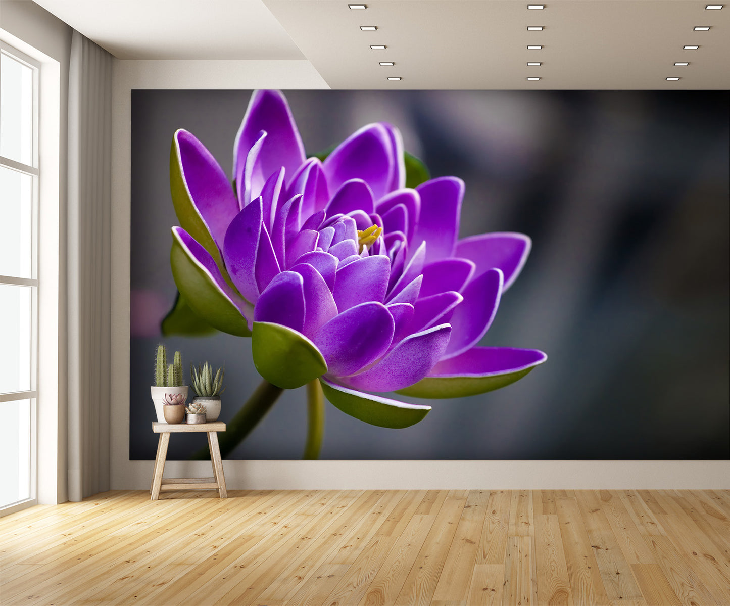 Purple Flower Wall Mural