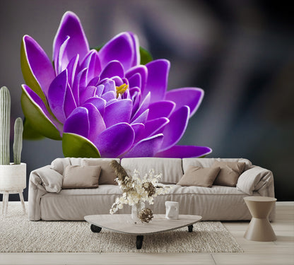 Purple Flower Wall Mural