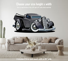 Car Art Retro Cartoon Pickup Wall Decal