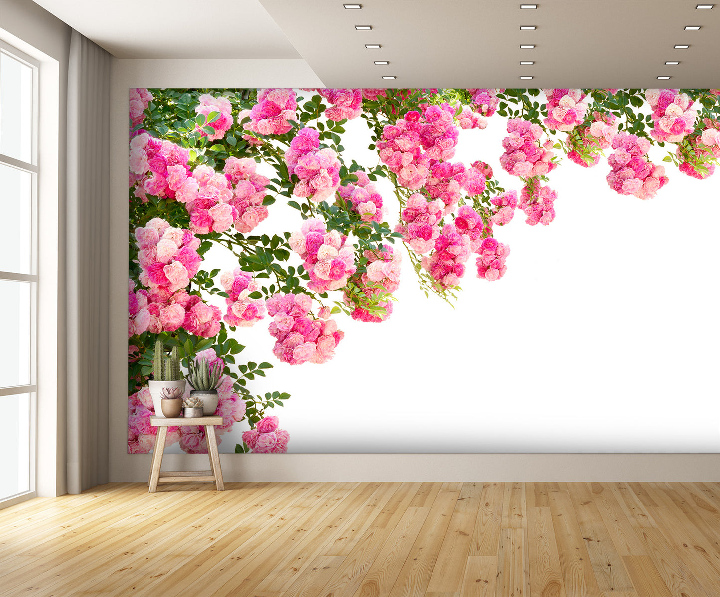 Rose Flowers Isolated Wall Mural