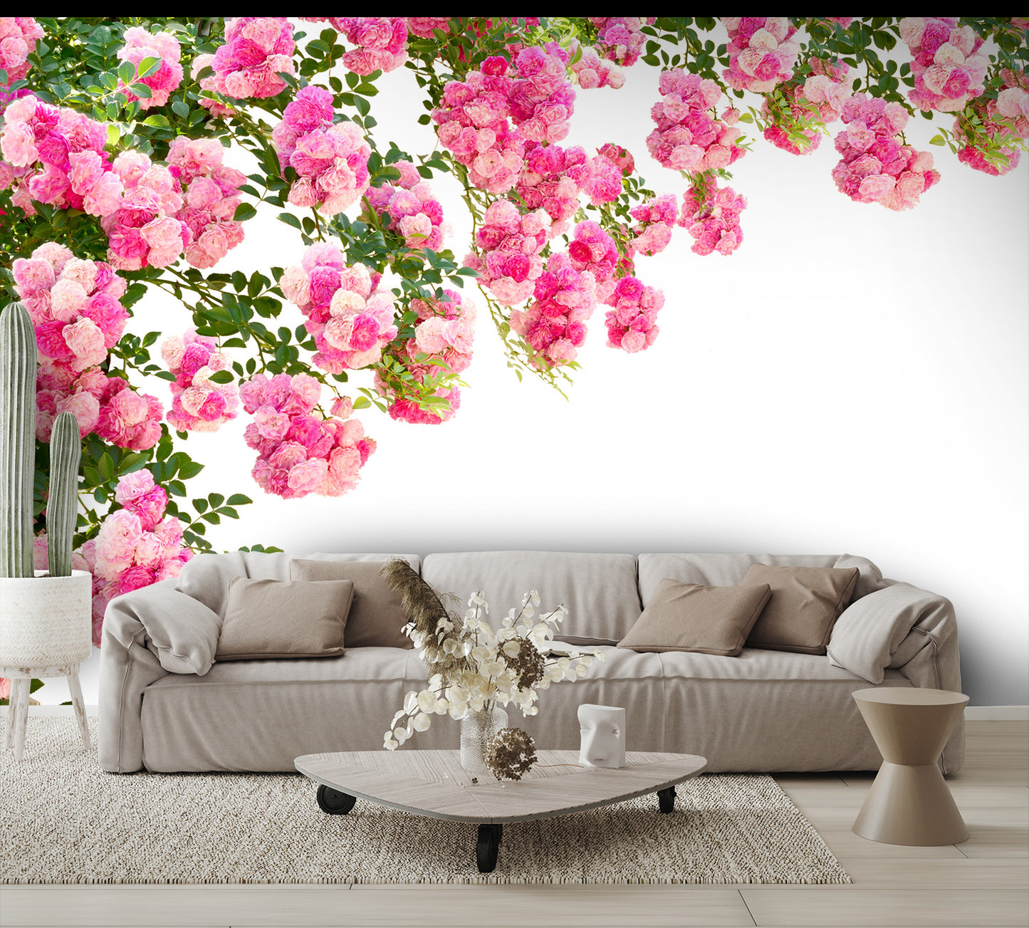 Rose Flowers Isolated Wall Mural