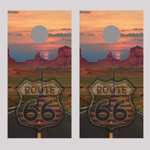 Route 66 Highway Design B Corn Hole Decal Wrap
