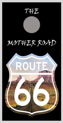 Route 66 Landscape Sign 3 Cornhole Board Decal Wraps