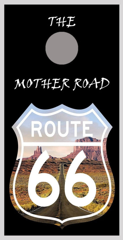 Route 66 Landscape Sign 3 Cornhole Board Decal Wraps