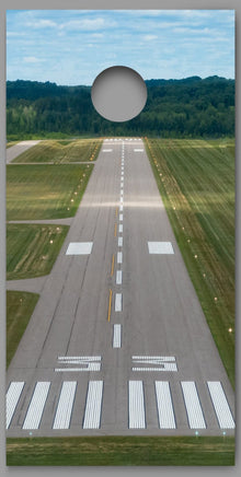Runway 33 Landing Design Cornhole Board Decal Wraps