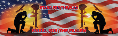 Stand for the American Flag Kneel for the Fallen Rear Window Decal