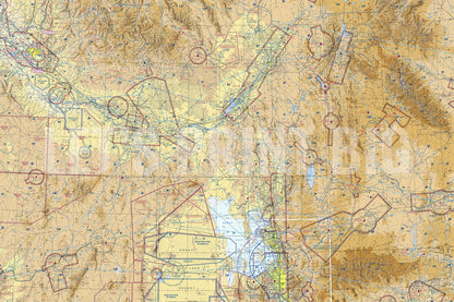 Aeronautical Chart Salt Lake City Wall Mural