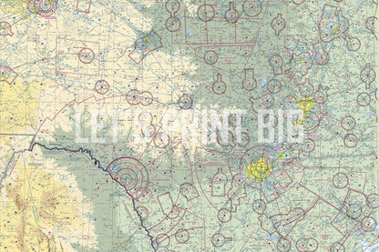 Aeronautical Chart San Antonio Wall Mural