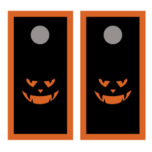Scary Face 1 Cornhole Board Decal Wraps