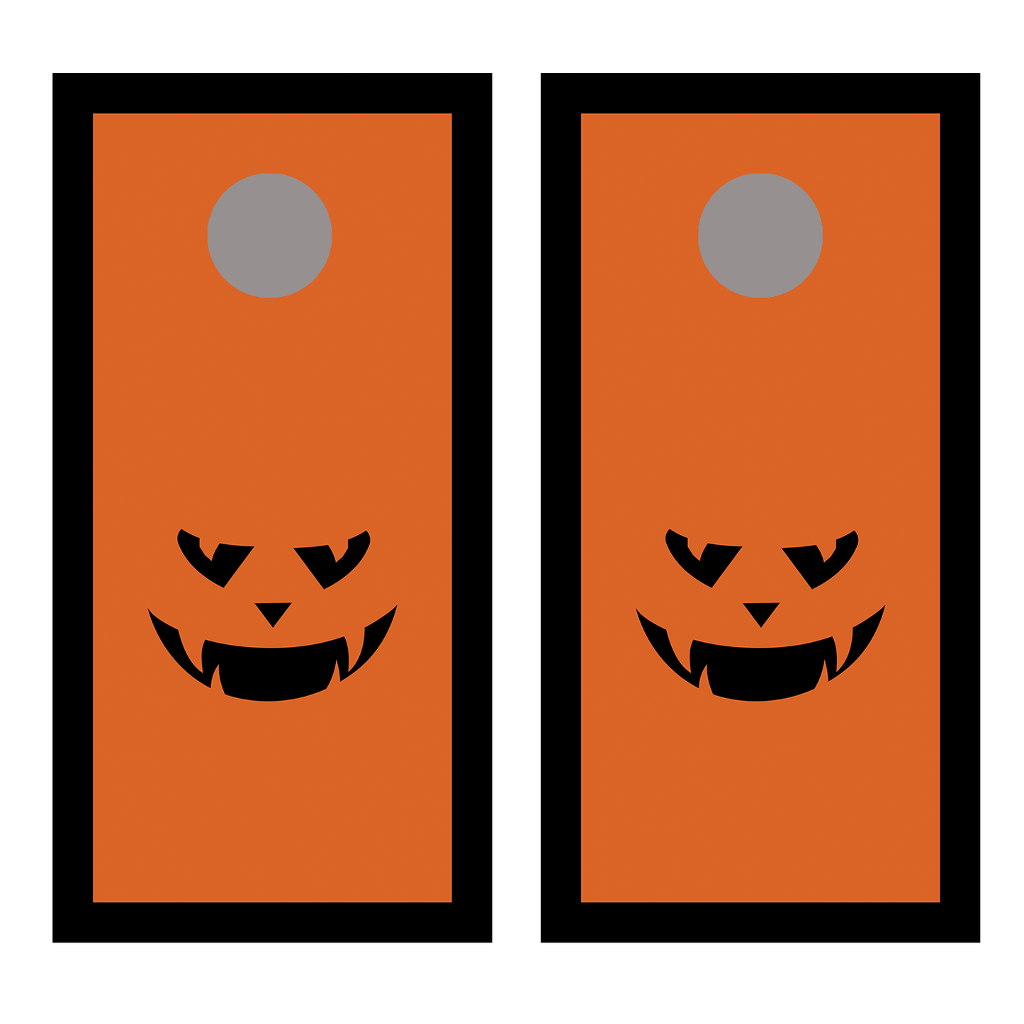 Copy of Scary Face 2 Cornhole Board Decal Wraps