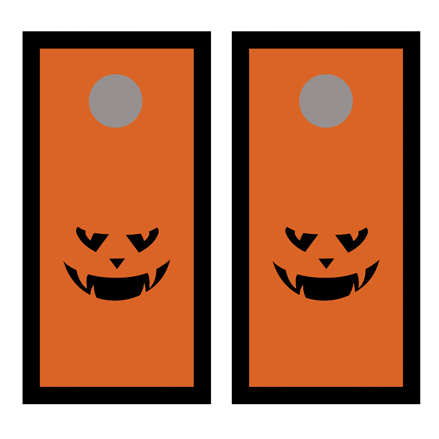 Copy of Scary Face 2 Cornhole Board Decal Wraps