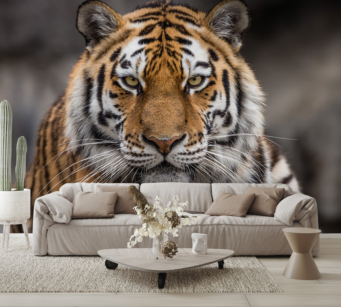 Siberian Tiger Close Up Wall Mural