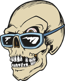 Skull Sunglasses color decal stickers - Let's Print Big