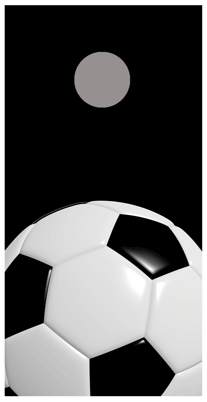 Soccer Ball B Cornhole Board Decal Wraps