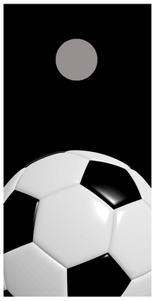Soccer Ball B Cornhole Board Decal Wraps