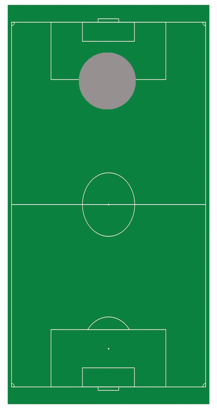 Soccer Field Cornhole Board Decal Wraps