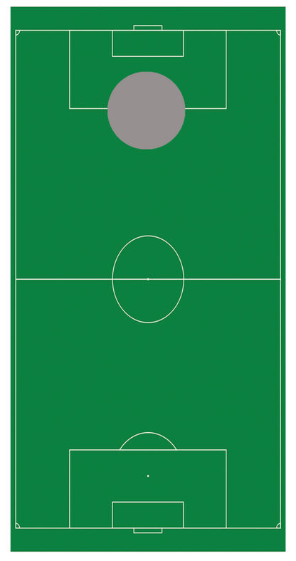 Soccer Field Cornhole Board Decal Wraps