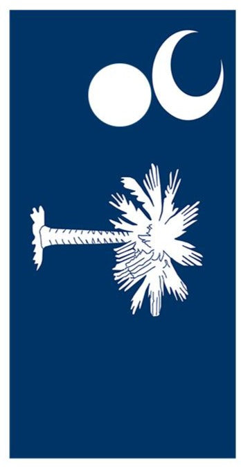 Flag of South Carolina Cornhole Board Decal Wraps