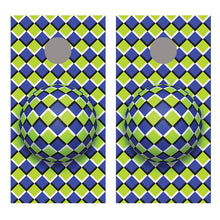 Sphere Illusion Cornhole Board Decal Wraps