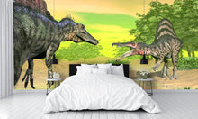 Spinosaurus Dinosaurs Fight Wall Mural