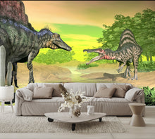 Spinosaurus Dinosaurs Fight Wall Mural