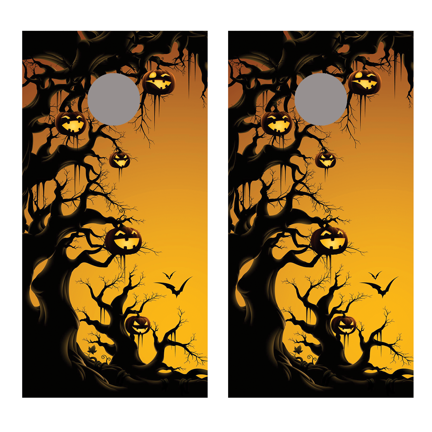 Spooky Forest 2 Cornhole Board Decals Bean Bag Toss