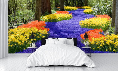 Spring Flowers Wall Mural