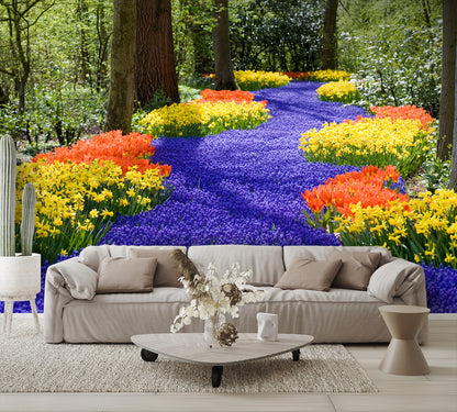Spring Flowers Wall Mural
