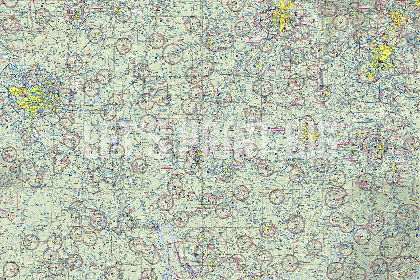 Aeronautical Chart St Louis Wall Mural