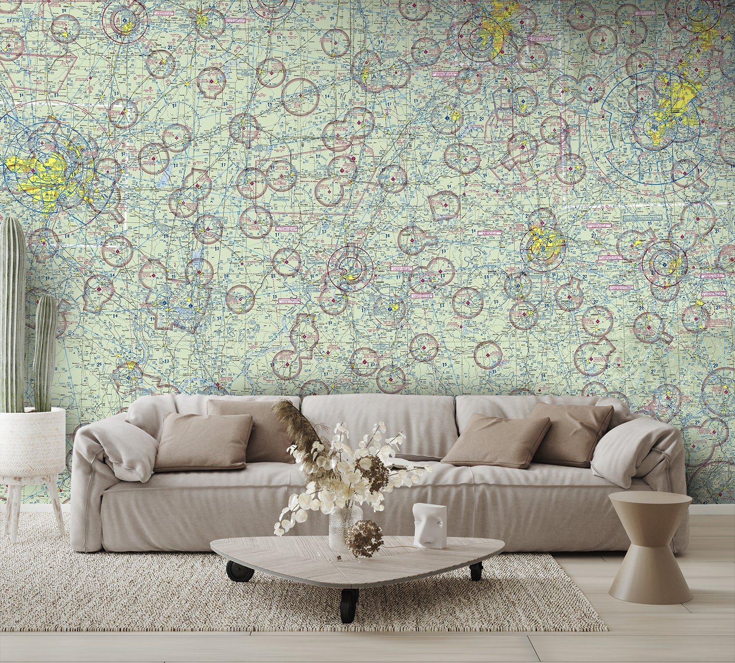 Aeronautical Chart St Louis Wall Mural