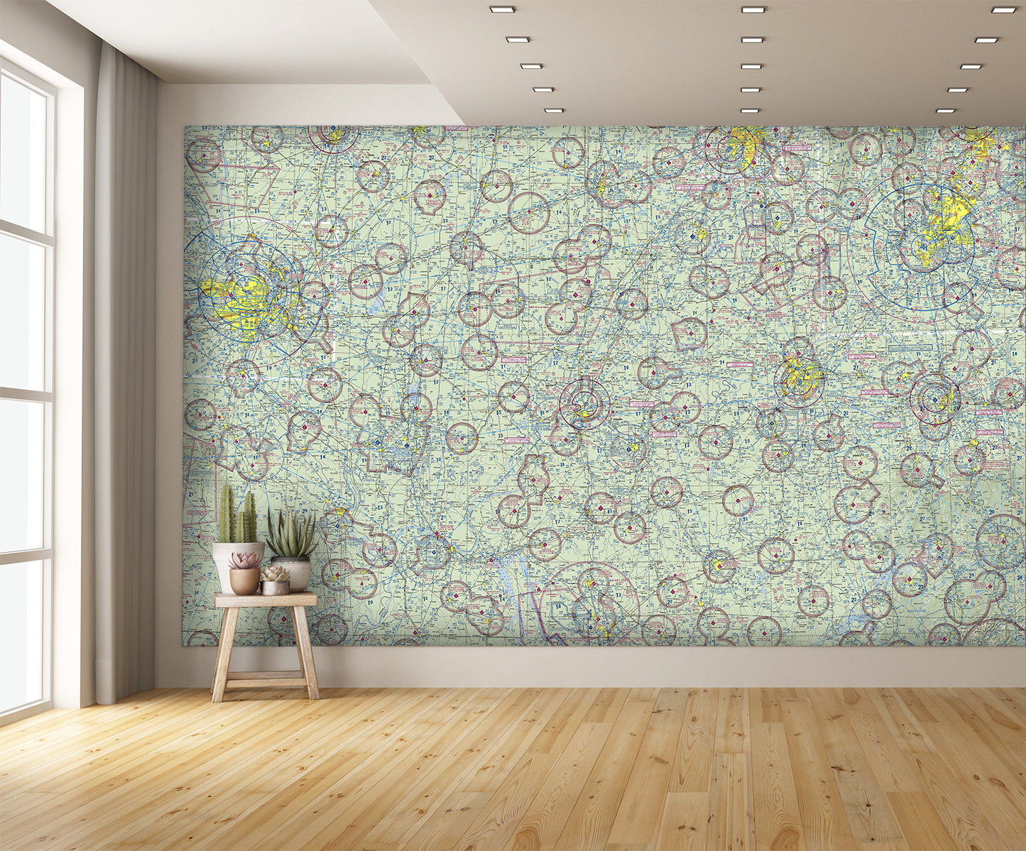 Aeronautical Chart St Louis Wall Mural