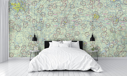 Aeronautical Chart St Louis Wall Mural