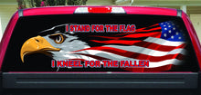 I Stand for the Flag Rear Window Decal