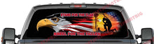 Stand for the Flag Kneel for the Fallen Rear Window Decal