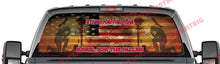 Stand for the Flag Kneel for the Fallen Aged Rear Window Decal